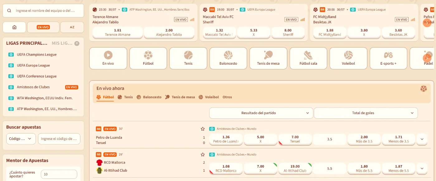 Apuestas Deportivas y eSports en BillyBets